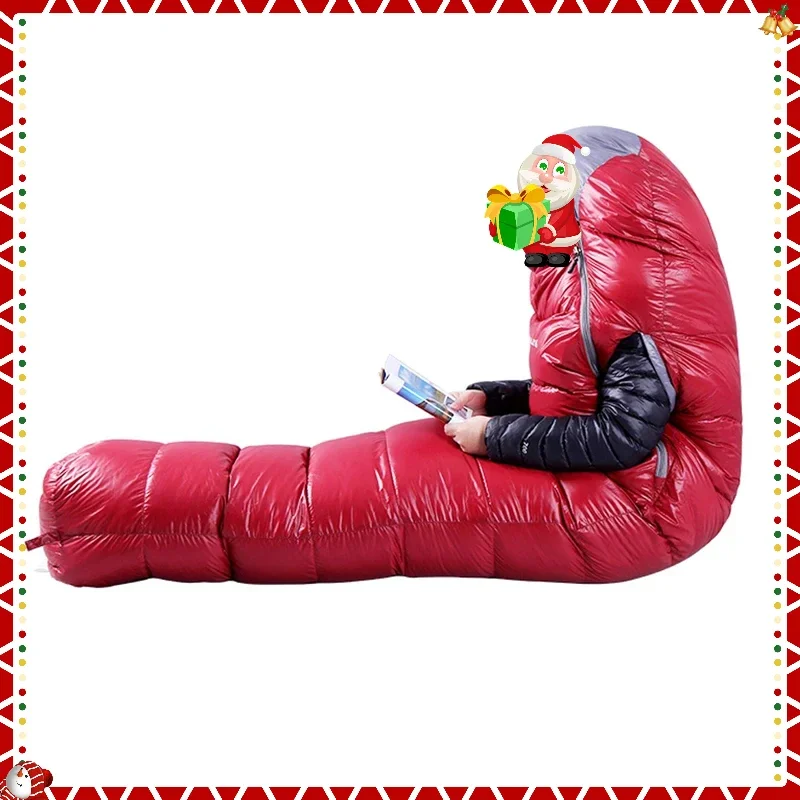 

Ultralight Down Fill Goose and Duck warm Lightweight Backpacking Sleeping Bag for Camping Hiking winter goods