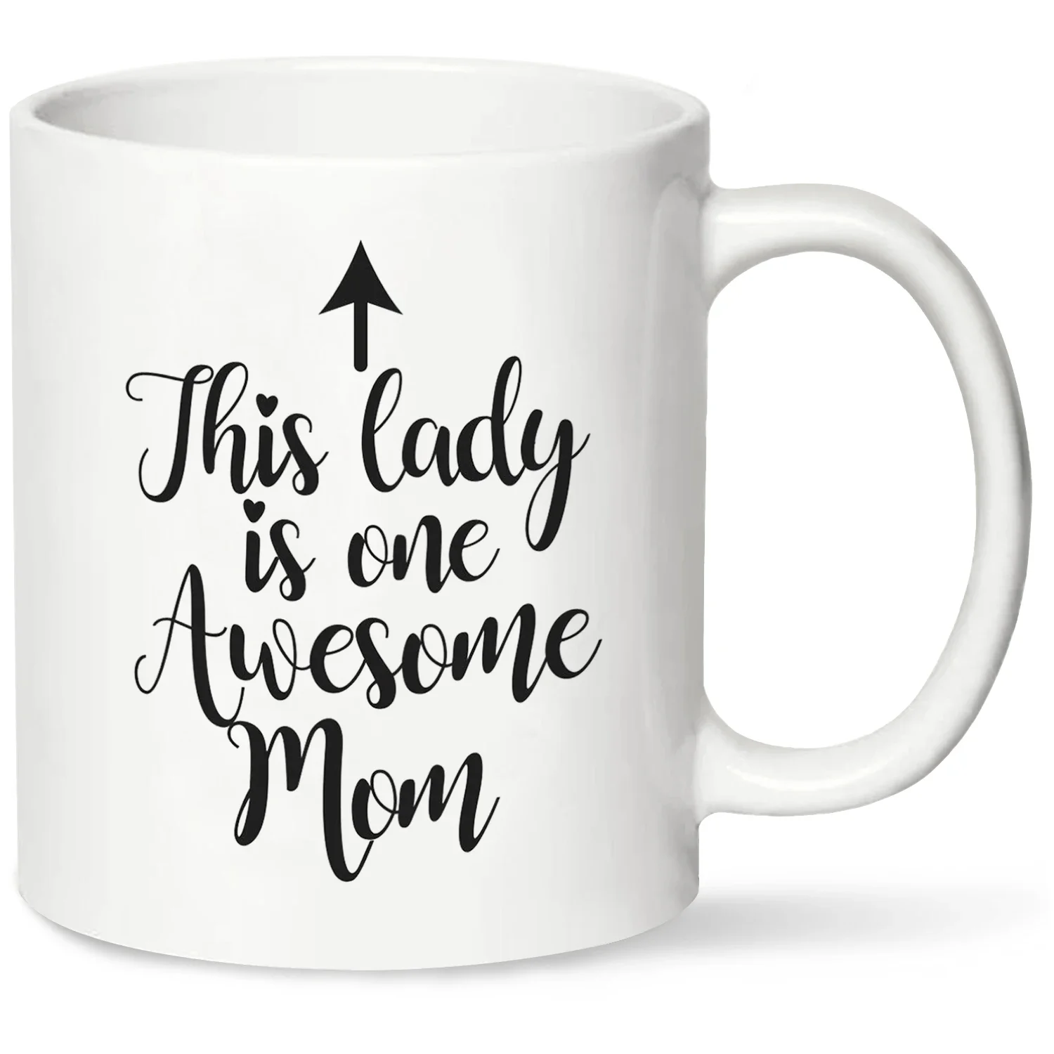 One Awesome Mom Coffee Mug,320ML Ceramic Mug,Unique Mom Gifts from Daughter Son, Cool Bday Present Idea for New Mom, Wife, Her