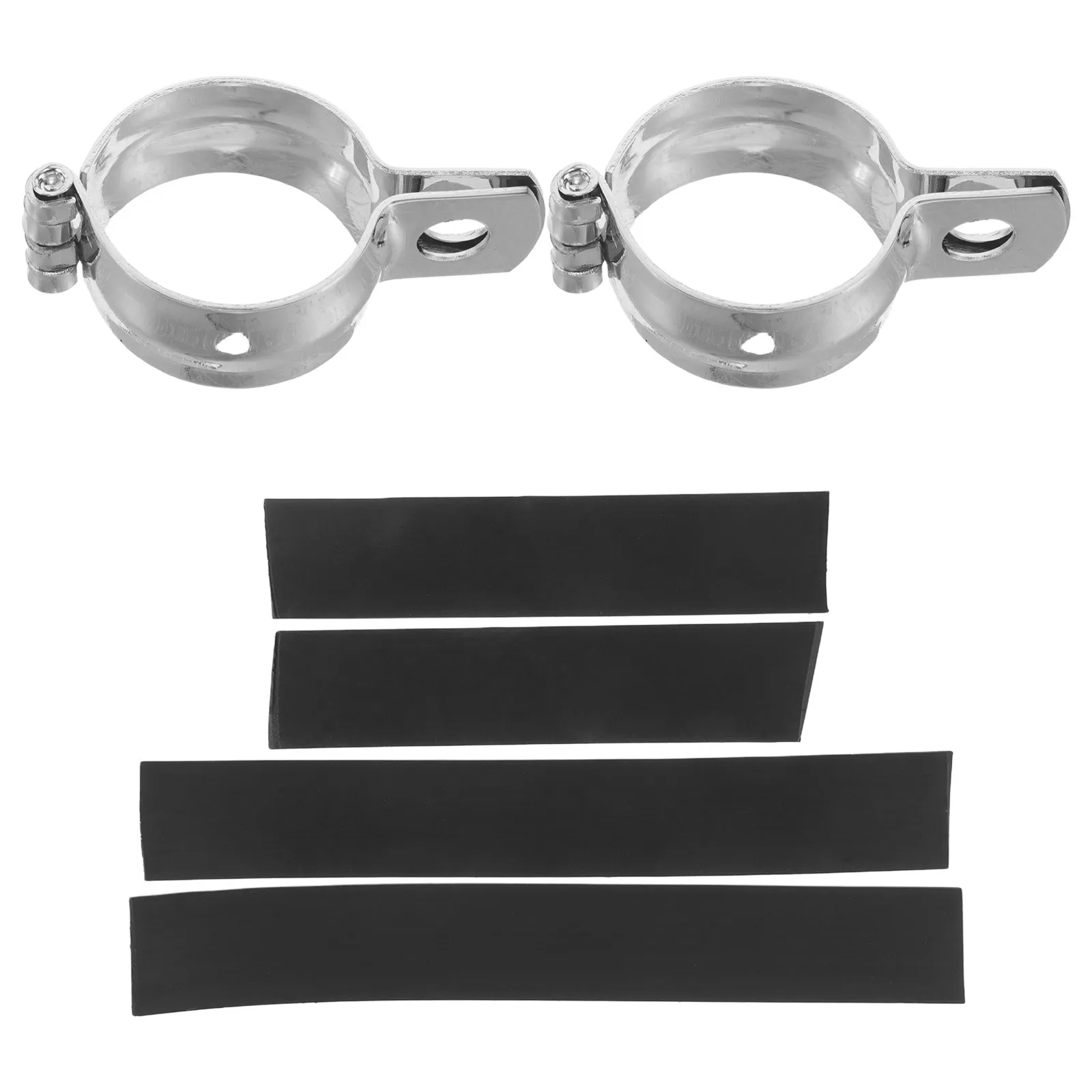 

2Pcs Motorcycle Turn Signal Light Bracket Iron Mounting Bracket 34Mm-41Mm Diameter Adjustable Angle Wear Resistant for Motorbike