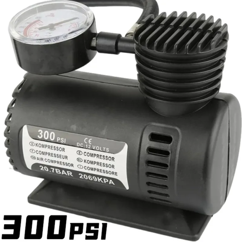 

Мини-воздушный компрессор в форме поезда 12 В, портативный насос для накачивания автомобильных шин, легкий пластиковый многофункциональный насос для накачивания велосипедного мяча, 300 фунтов на квадратный дюйм