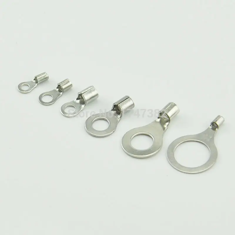 100PCS/50PCS RNB1.25-5 Non-insulated ring terminal electrical wire crimp naked connector AWG 22-16