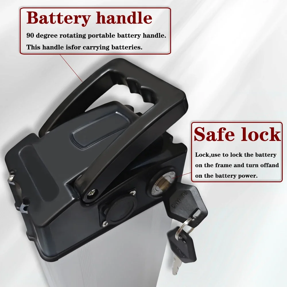 

HaiBa 48V Battery Pack 10Ah/15Ah/20Ah For Shengmilo MX20 with Aluminum Case Anti-theft Lock+charger
