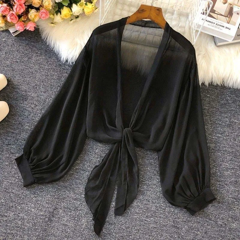 Sunscreen Coats Women's Fashion New Shawl Outside Summer Thin Breathable Ice Silk Sun-protective Clothing Fashion New Products