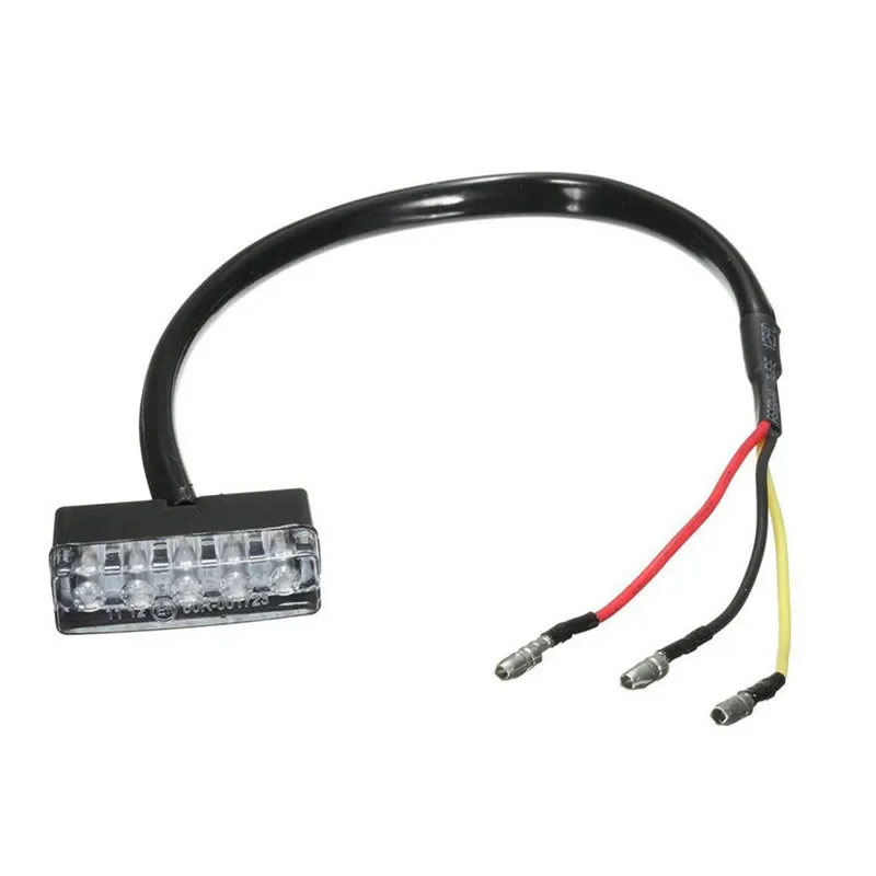 Lampada per fanale posteriore a LED per freno posteriore per moto 12V per fanale posteriore per sporco Accessori per luci targa posteriori Lampada