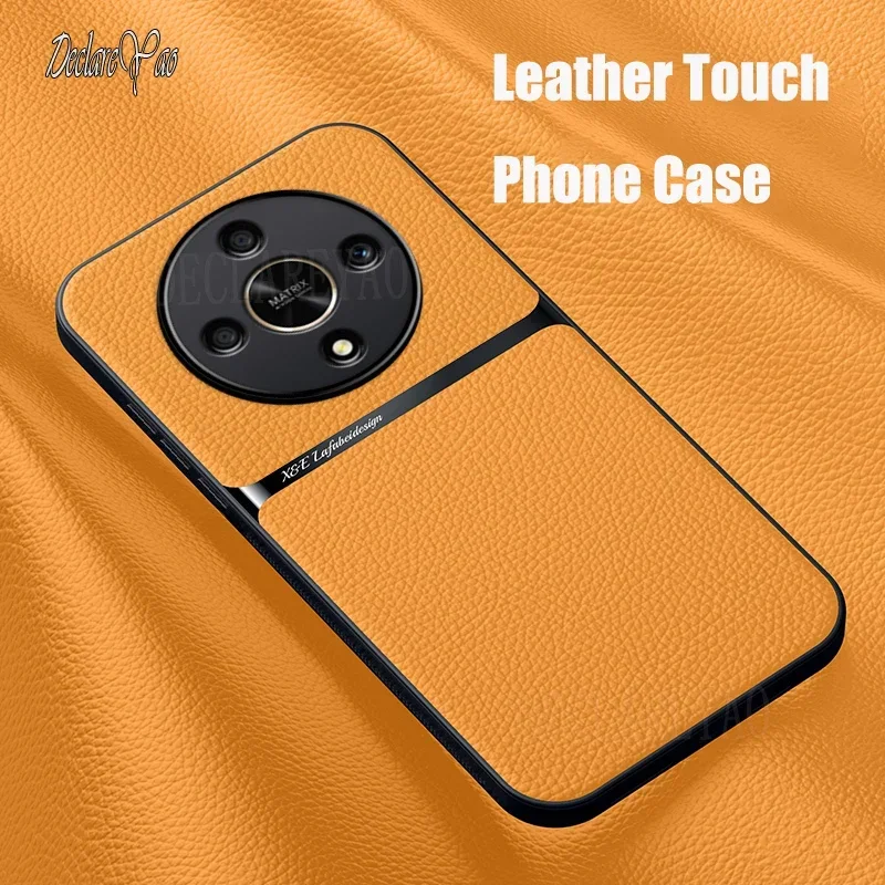 DECLAREYAO Original Matte Magnetic Leather Hard Coque For Honor X9A X9B X8B X7C X6B X40 X50 X60 Pro Phone Case Cover Soft Edge