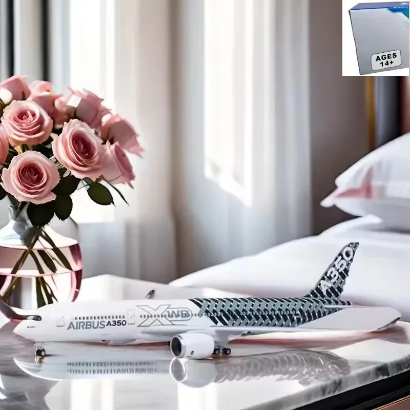 

Новая литая под давлением модель XWB в масштабе 1/142, прототип Airbus A350, авиакомпания с подсветкой и колесом, коллекция самолетов из смолы, подарок