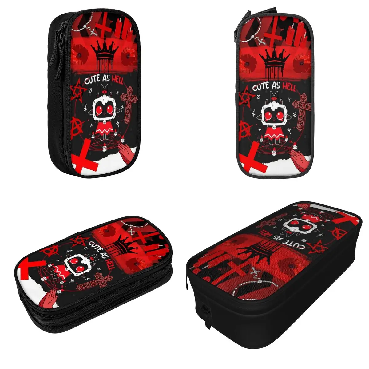 Fun Cult Of The Lamb Game Pencil Cases Pencil Box Pen for Student Big Capacity Bag School Supplies Gifts Stationery