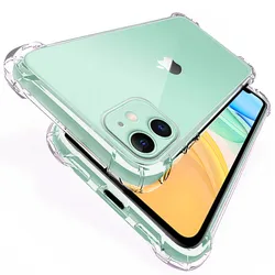 Clear Shockproof Silicone Case For iPhone 11 12 Pro 7 8 6 6S Plus SE 2020 X XS Max XR Transparent Protection Back Cover