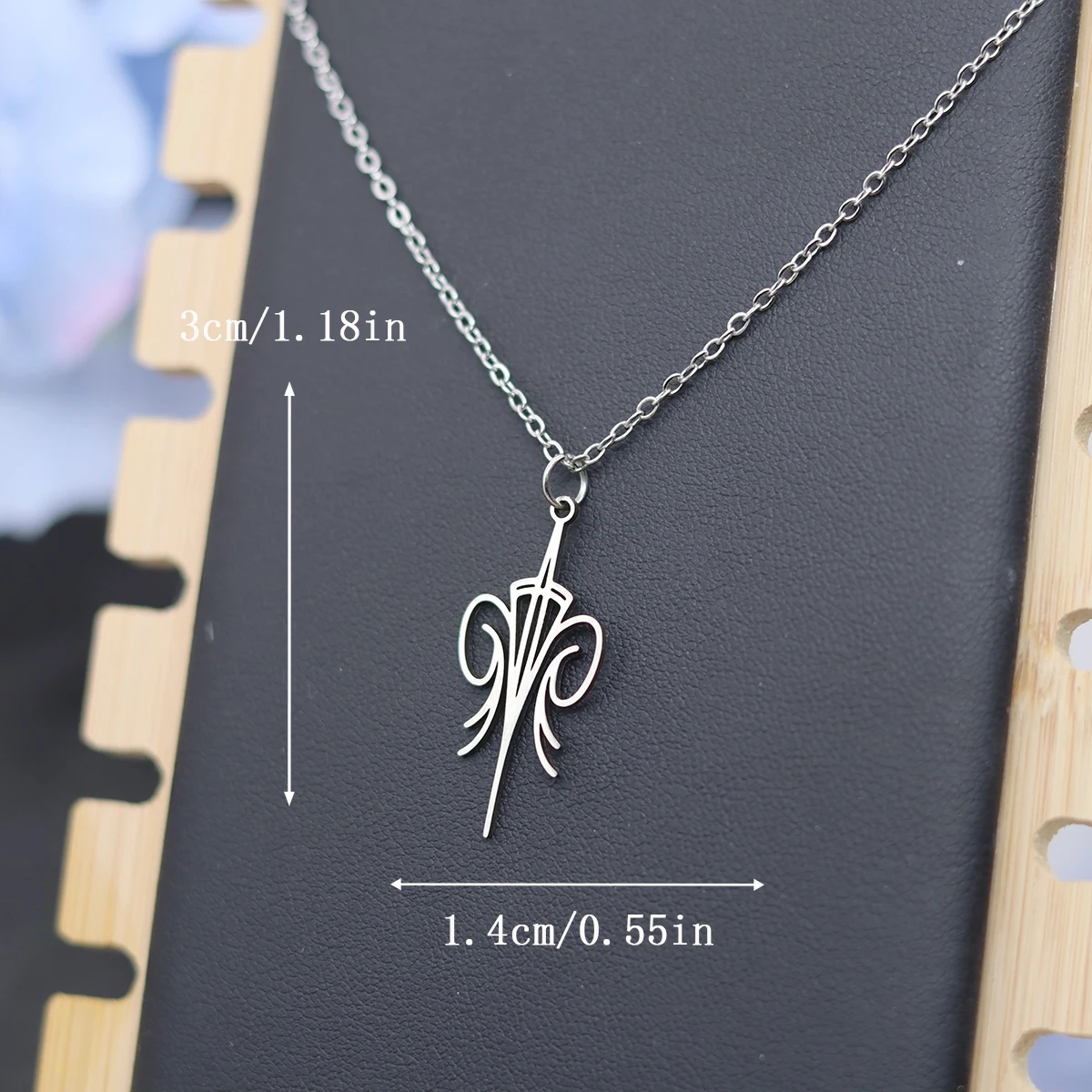 Todorova الفولاذ المقاوم للصدأ نمط فني قلادة القلائد للنساء الرجال مجردة الفن قلادة المختنق قلادة مجوهرات هدايا