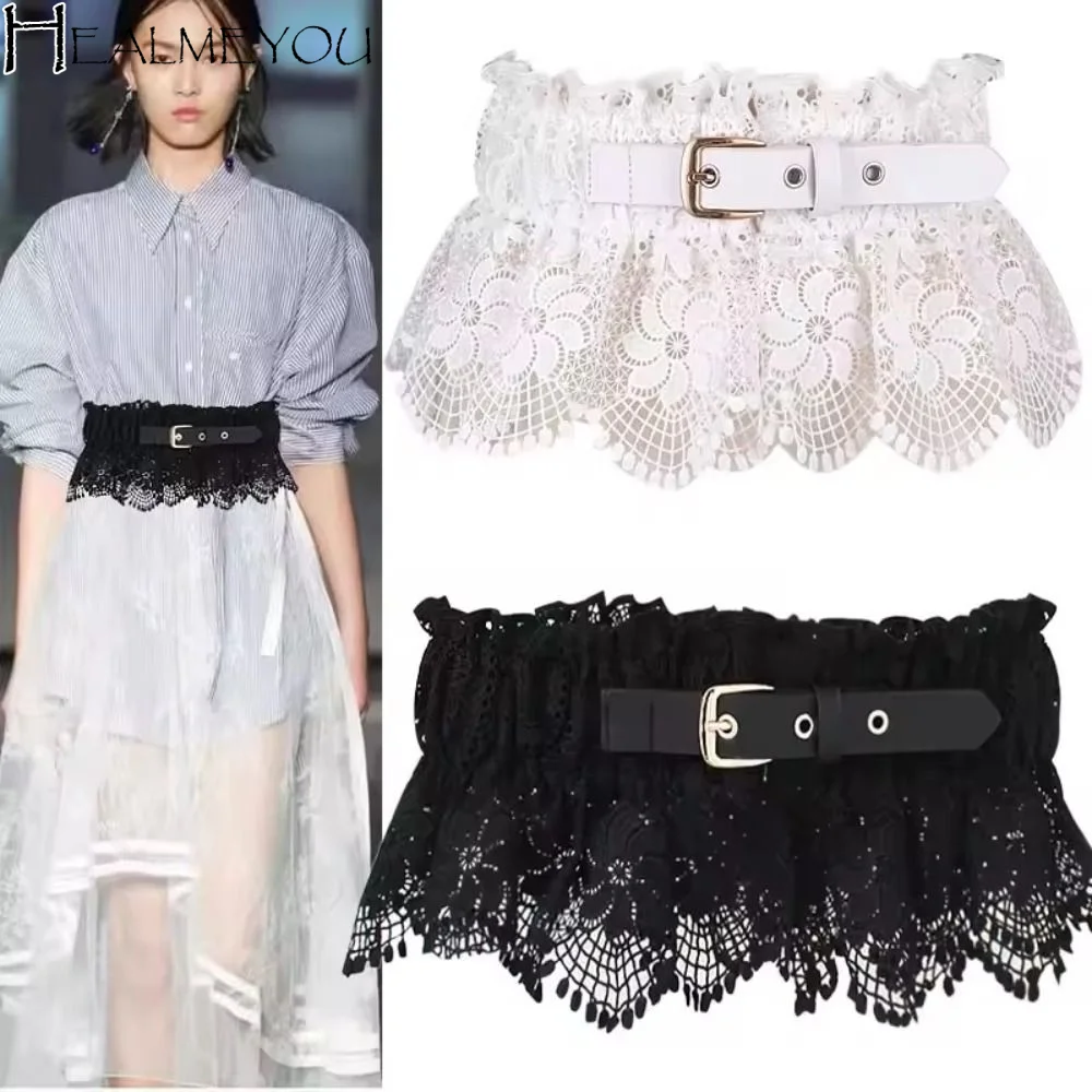 cinto-corset-vintage-de-cor-solida-com-renda-elastico-ajustavel-com-fivela-de-pino-faixa-larga-para-vestido