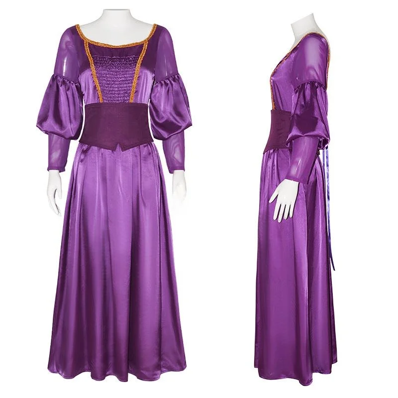 Princ vestido roxo cosplay traje pequena sereia animação roupa loween dr up transfronteiriço feminino tradicional wear