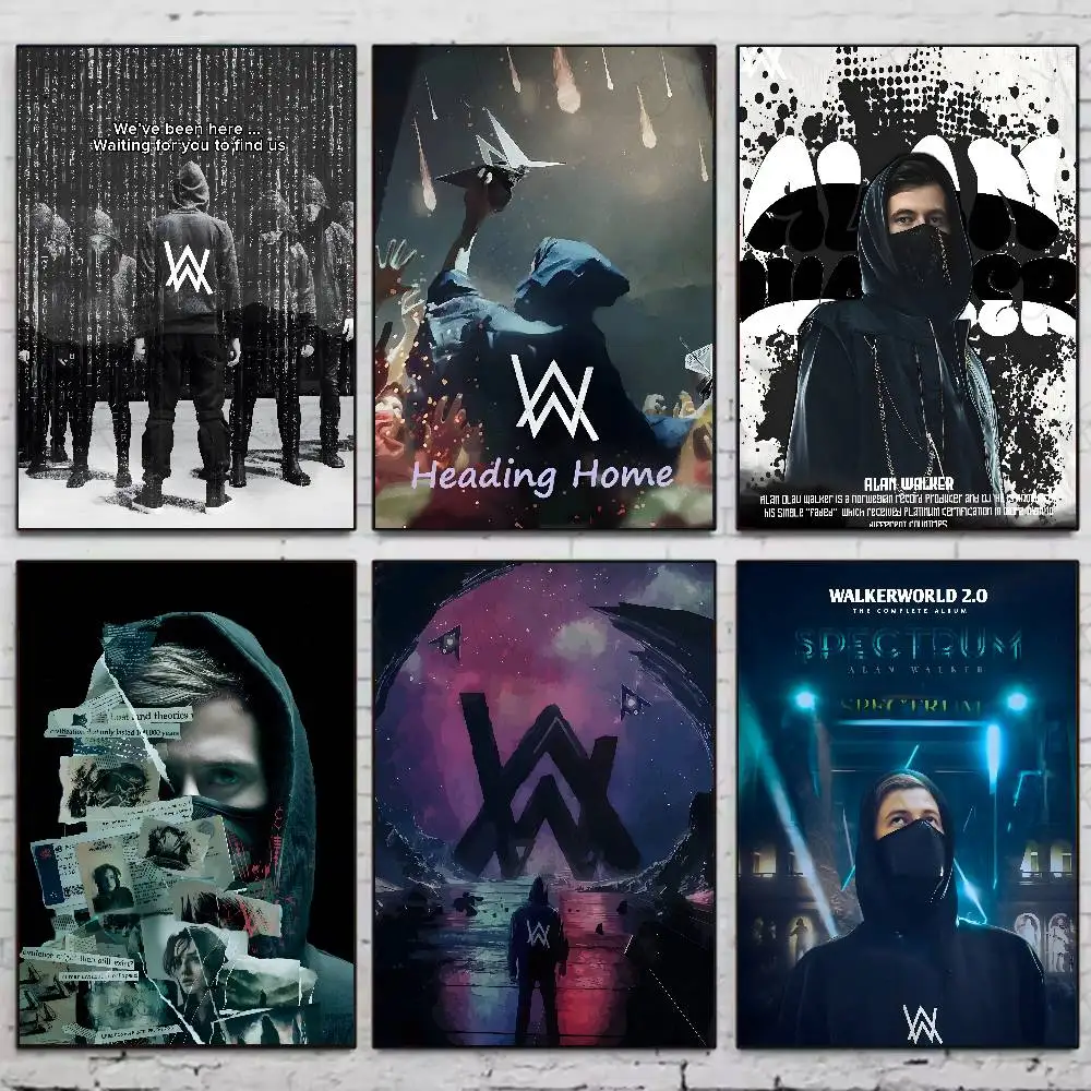 Популярная музыкальная певица A-alan Walker, высококачественные постеры, эстетические настенные картины, наклейки для общежития и декора гостиной