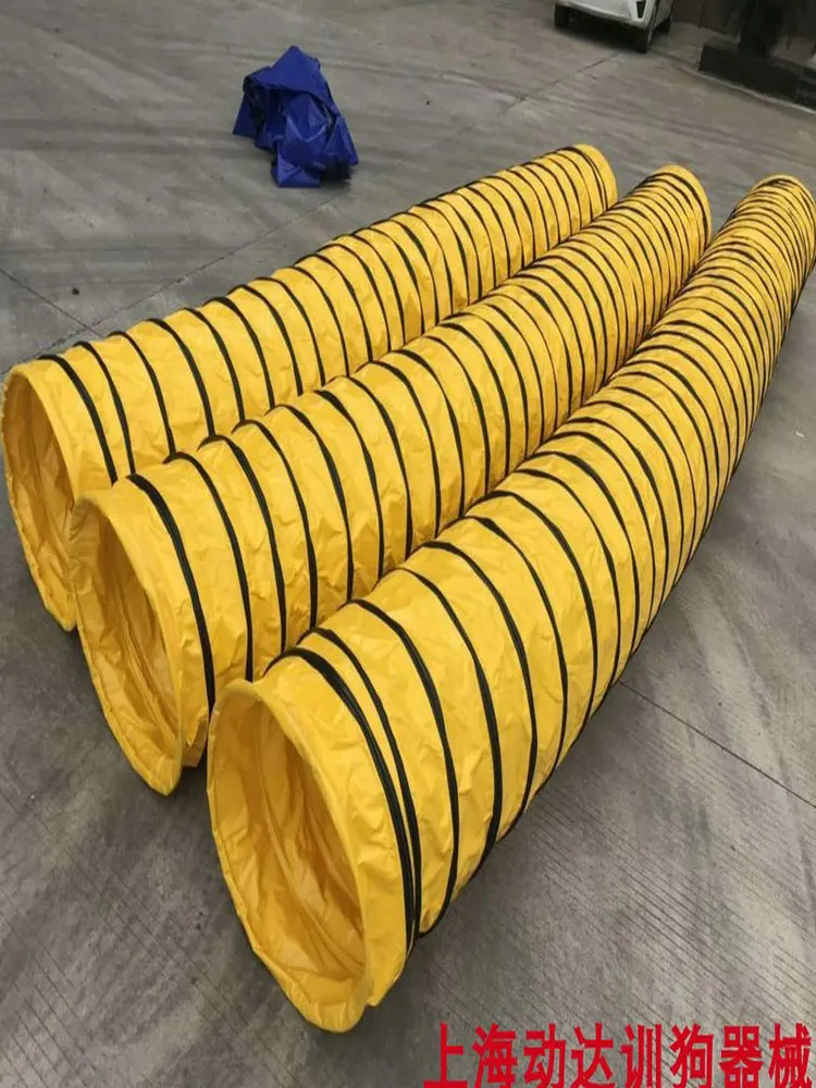 24\'\' Dia15ft Long PVC Dog Agility Tunnel Outdoor Open End Dog Agility Competition Training Tunnel