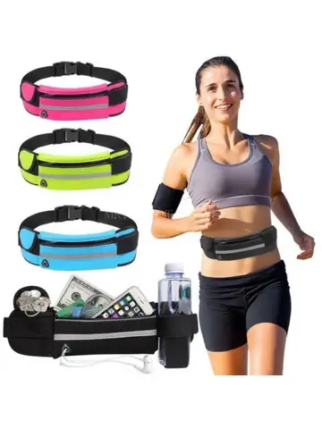 1pc sac de course femmes sac de taille sac de ceinture hommes sport Fanny Pack sac de téléphone portable salle de sport course téléphone portable Jogging course sac de cyclisme