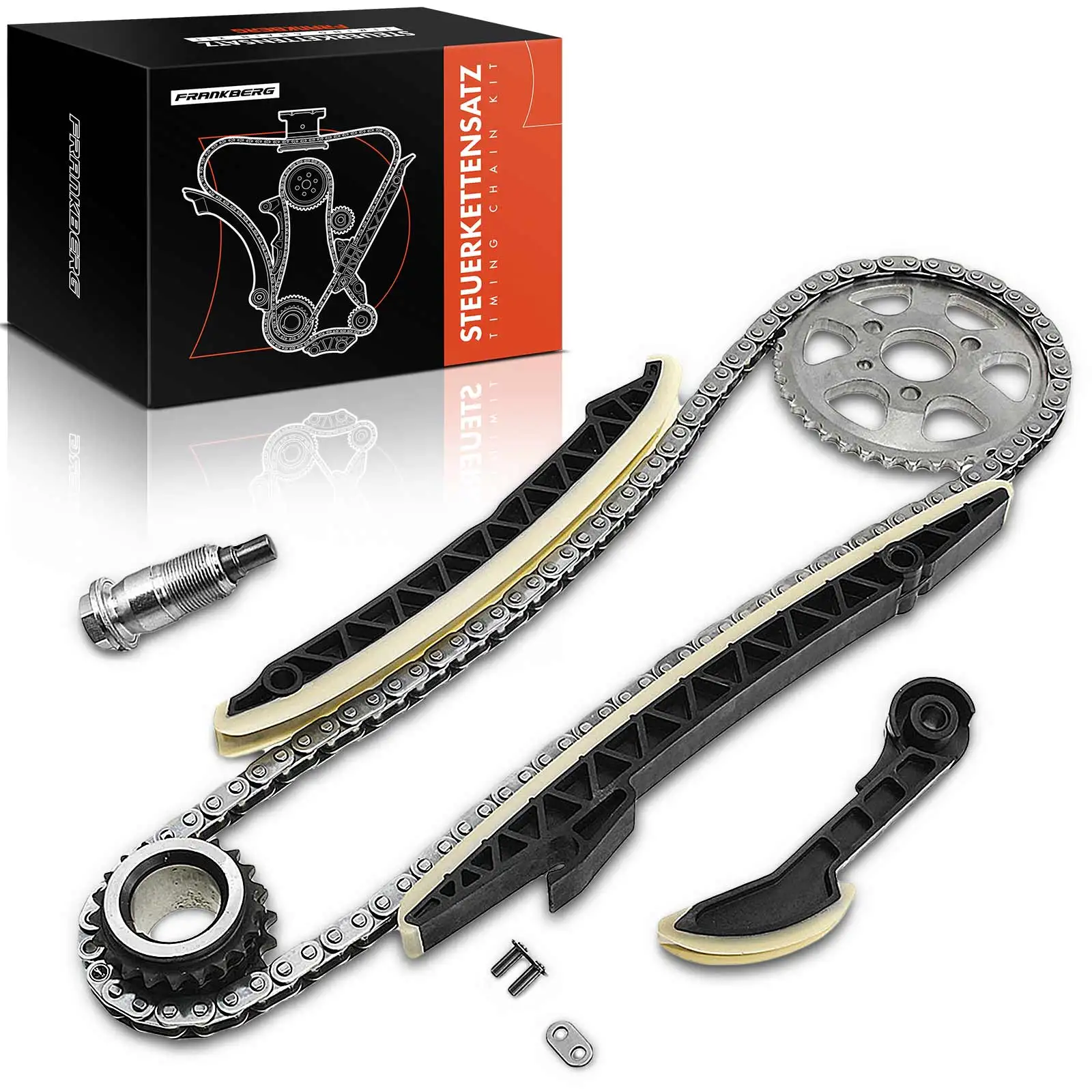Frankberg 1x distributiekettingset distributieketting voor Mercedes-Benz W169 W245 W203 S203 W204 W210 S210 B906 W639 A4513220028 A4503220028