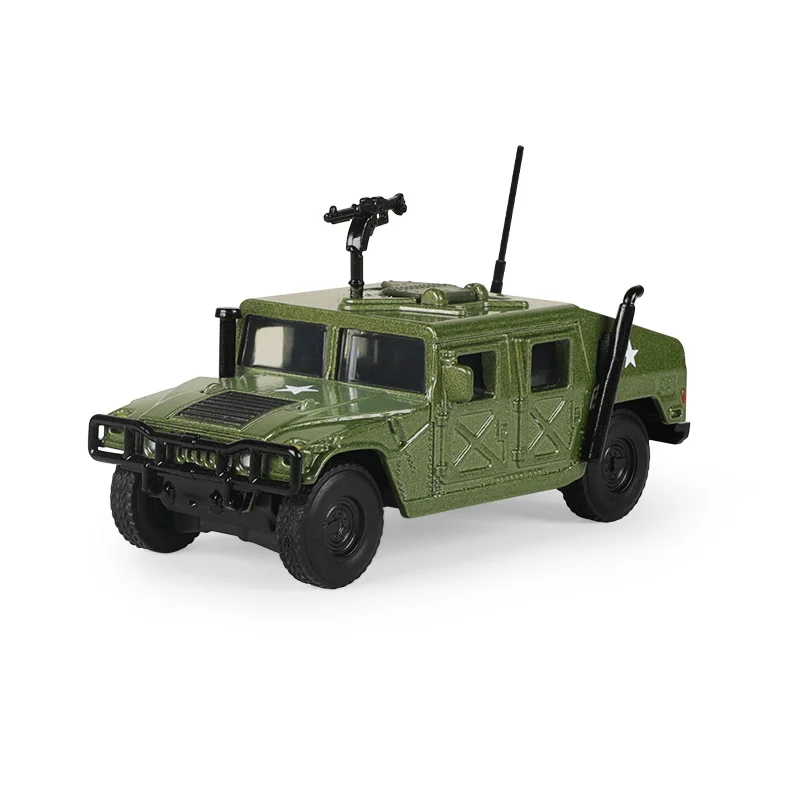 Тактическая военная модель Второй мировой войны Hummer H1 WILLYS GP Военная техника Модель автомобиля из сплава для детей Коллекция игрушек и