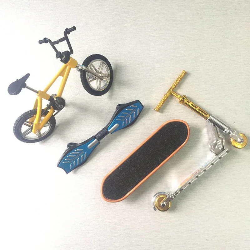 Finger Fahrrad Finger Skateboard Spielzeug Set Simulation Fahrrad Modell Desktop-Spiel Spielzeug Zubehör Kinder Stress abbau Spielzeug