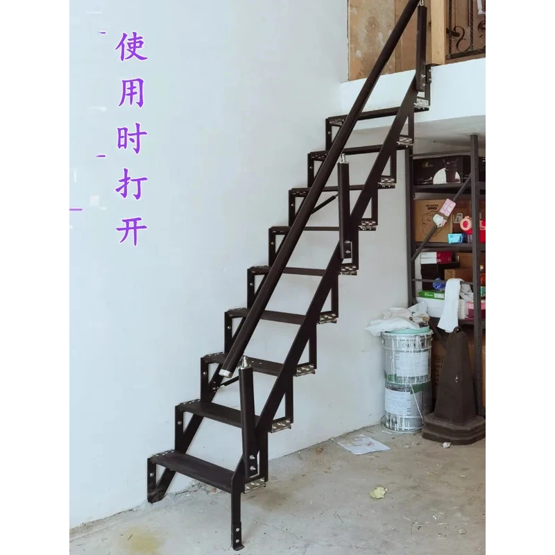 

Dedied Loft Duplex Side Wall Facing Attic Staircase Indoor Room