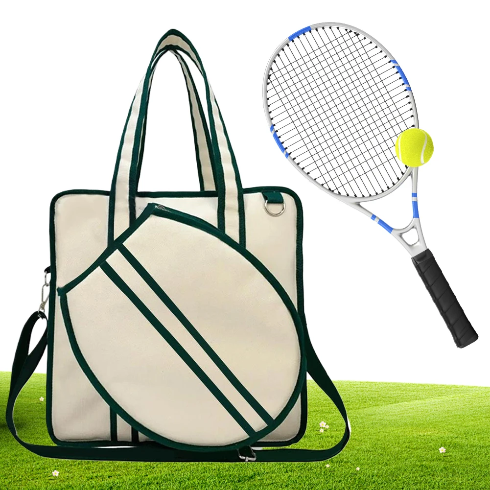 Tennis Racket Bag Large Tennis Racket Shoulder Bag Waterproof Sports Handbag Pickleball Bag for Men and Women