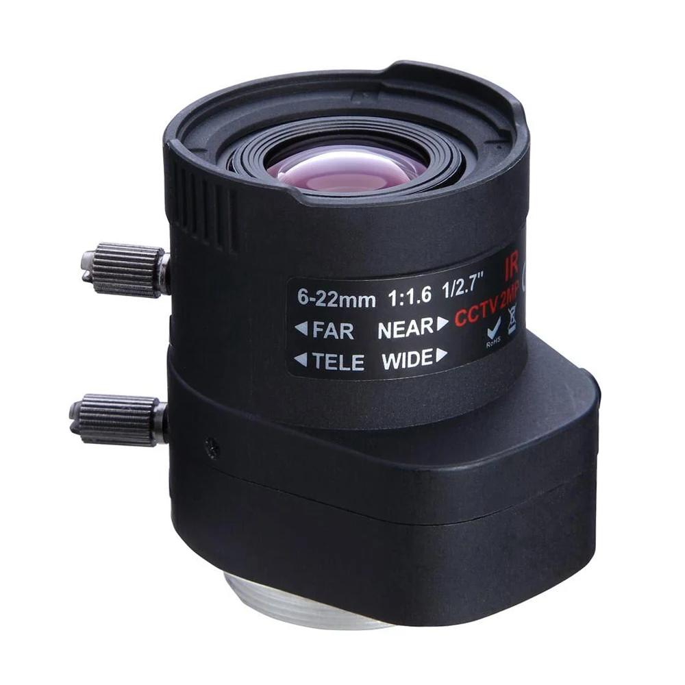 

NEW SMTSEC HD 6~22mm DC AUTO IRIS F1.6 1/2.7" Format CS MOUNT 2.0MP 1080P HD IPC Lens SL-0132