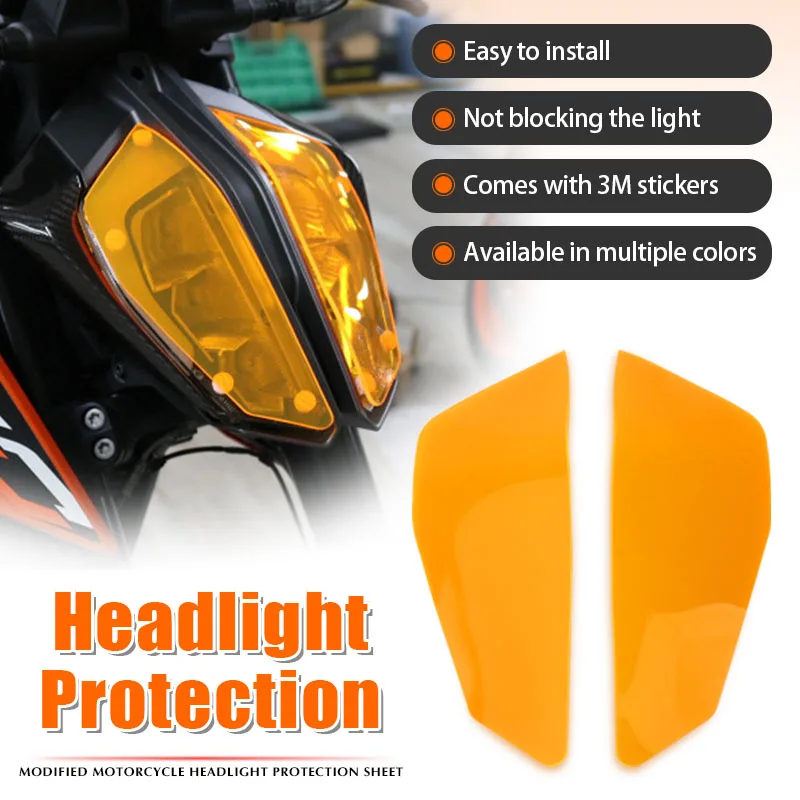 

NEW Motorcycle Acrylic Front Headlight Guard Head Light Lens Cover Protector For DUKE 790 For DUKE 890
