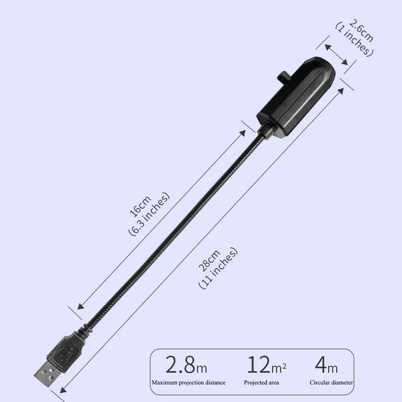 Halloween Skull NightLight Ghost LED USB Projector 360° Rotatable Switchable Pattern Design Dark for Ceiling Wall Night Ambiance