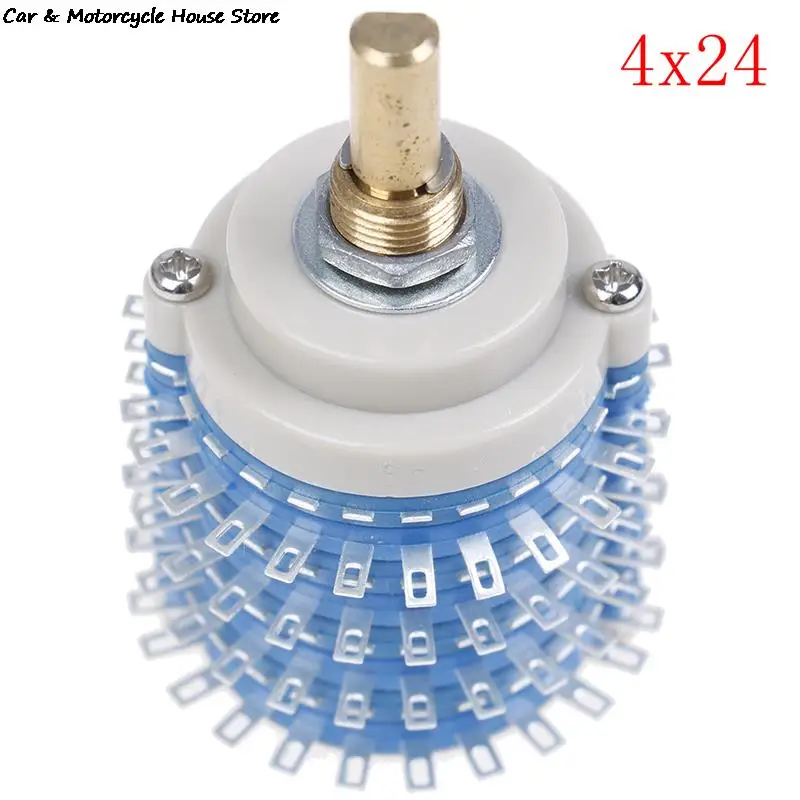 1pc rotary switch 4 Pole 24 Step 4*24 Rotary Switch Attenuator Volume Control DIY Potentiometer