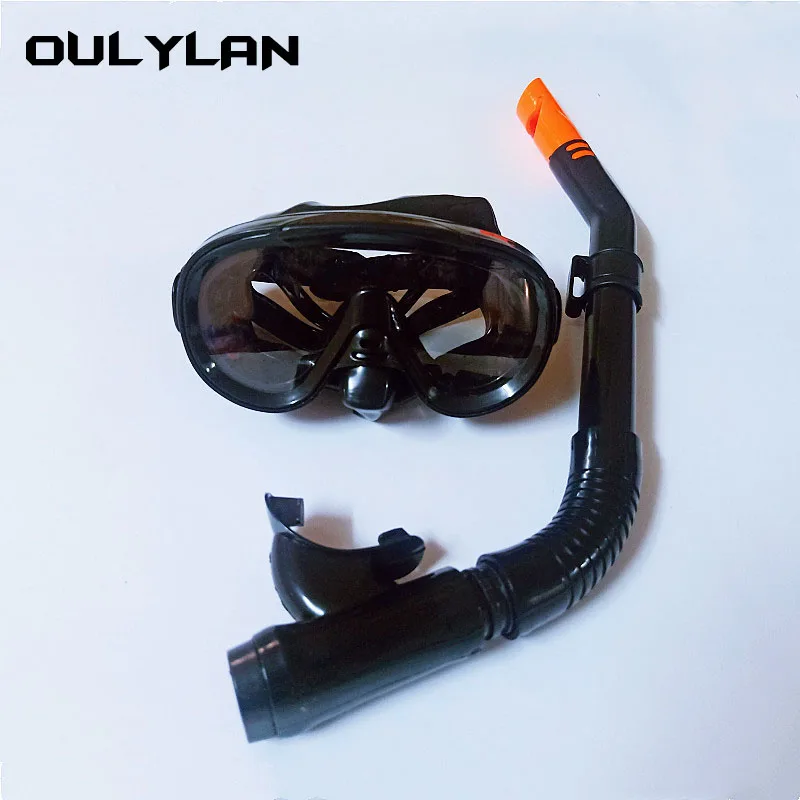 Oulylan Diving Goggles Swimming Tube Set Scuba Snorkel Diving Mask Snorkeling Goggles Swimming Water Sports Equipment Adult