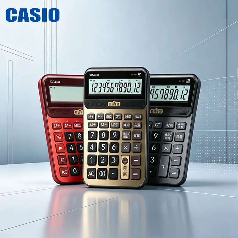 Casio GY/DY/MY-120/DS-2B Desktop calculator with 12-digit display, suitable for small business storefronts and office use.