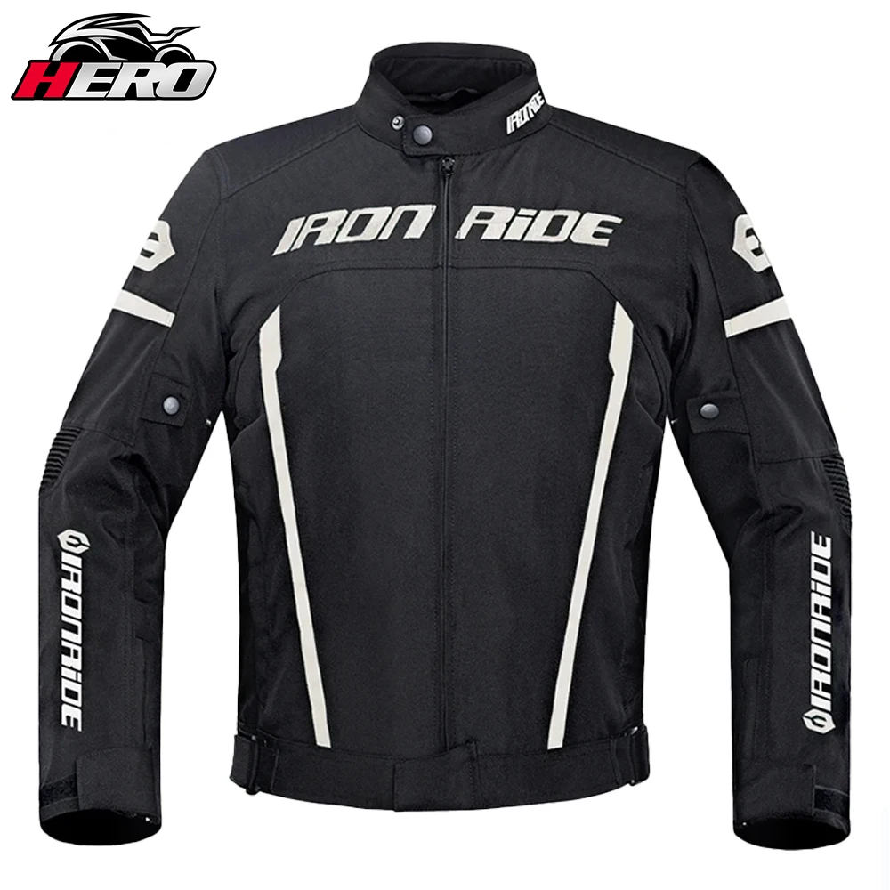 

Four Seasons Motocross Jacket Waterproof Racing Jacket Protective Men Moto Protection Motorcycle Jacket With Linner