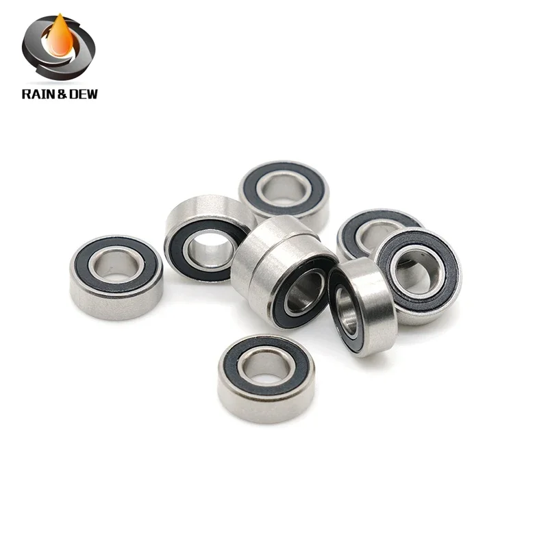 MR116RS Bearing 10PCS 6x11x4 mm ABEC-7 Hobby Electric RC Car Truck MR116 RS 2RS Ball Bearings MR116-2RS Black Sealed