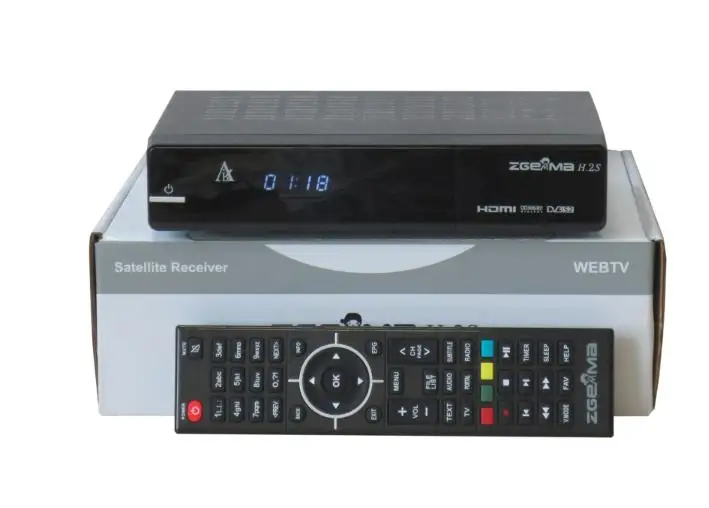 [Autentico] Ricevitore HDTV Linux classici ZGEMMA H.2S MHEG-2/4 H.264 Due sintonizzatori satellitari DVB-S2 Ricevitore decodificatore digitale integrato