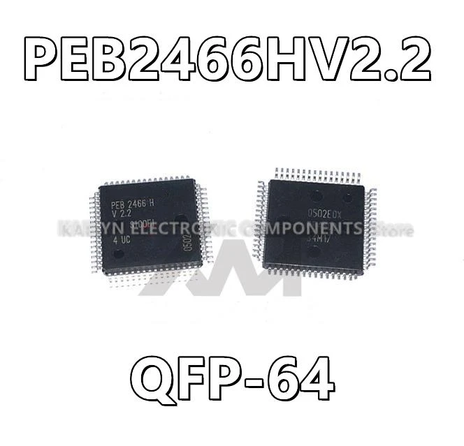 5Pcs/lot PEB2466HV2.2 PEB2466H Telecom IC CODEC Filter P-MQFP-64