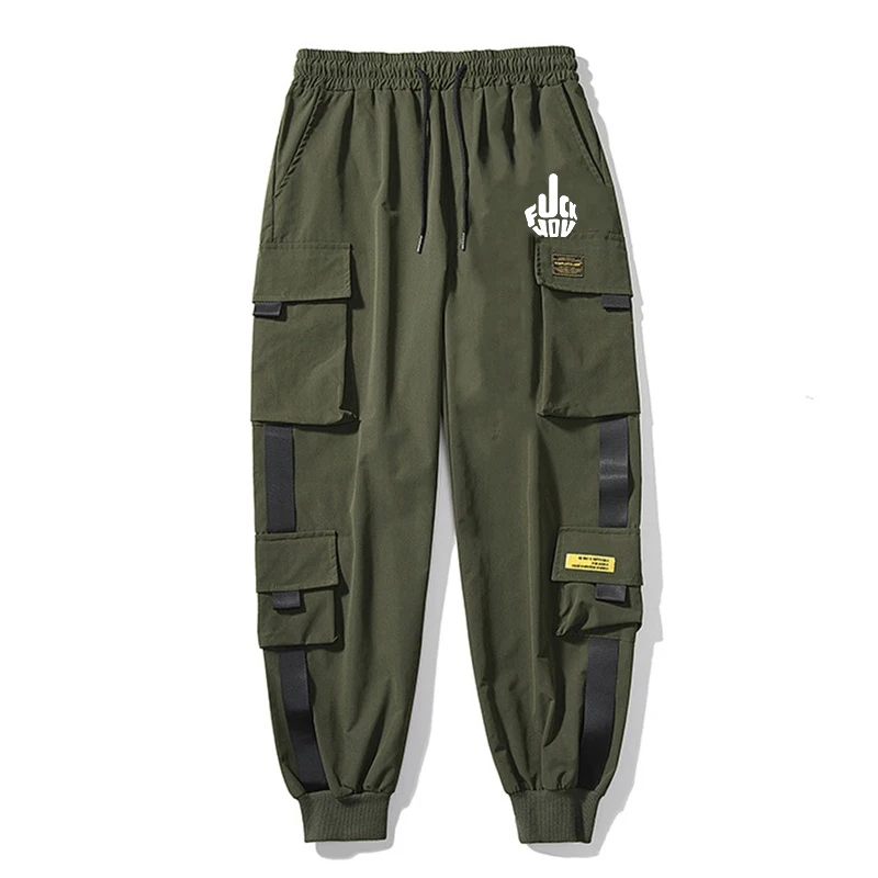 Men Harem Pants Street Fashion Hip Hop Elastic Feet Joggers Harajuku Sweatpant Comfort Trousersa