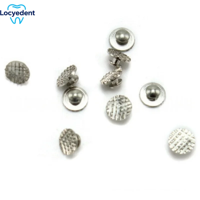 

Стоматологическая ортодонтическая лингвальная кнопка, моноблок MIM, круглая сетчатая нижняя часть, склеиваемая металлическая боковая пряжка с язычком