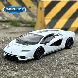 Welly 1:24 Lamborghini Countach LPI800-4 Alloy Sports Car Model Diecast Metal Racing Car Vehicles Model Simulation Kids Toy Gift