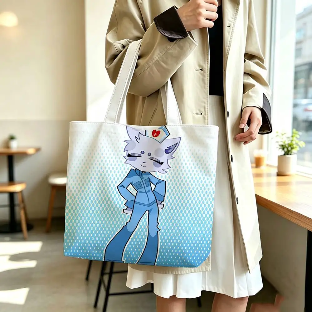 CUTE Animal hospital head nurse   Printed Canvas Tote Bag Shoulder Bag Commuter Mommy Shopping Bag