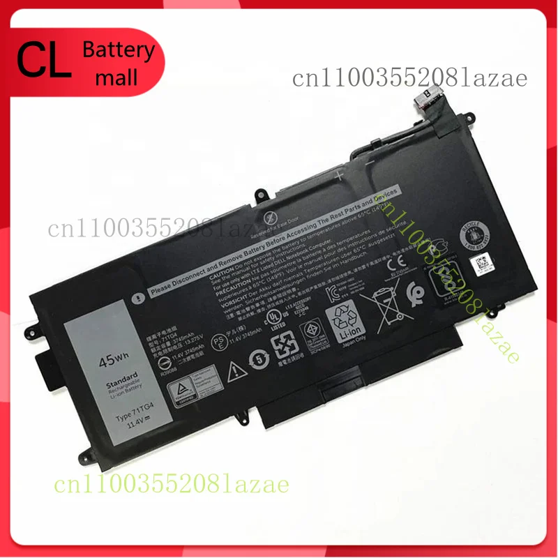 

New 71TG4 Battery for Dell Latitude 5289 7389 7390 2-in-1 0725KY 0CFX97 725KY