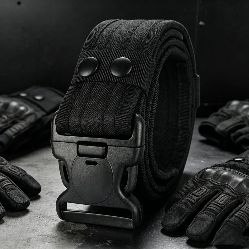 Lightweight Belt Tactical Combat belt MOLLE Plastic Buckle Quick Release Adjustable