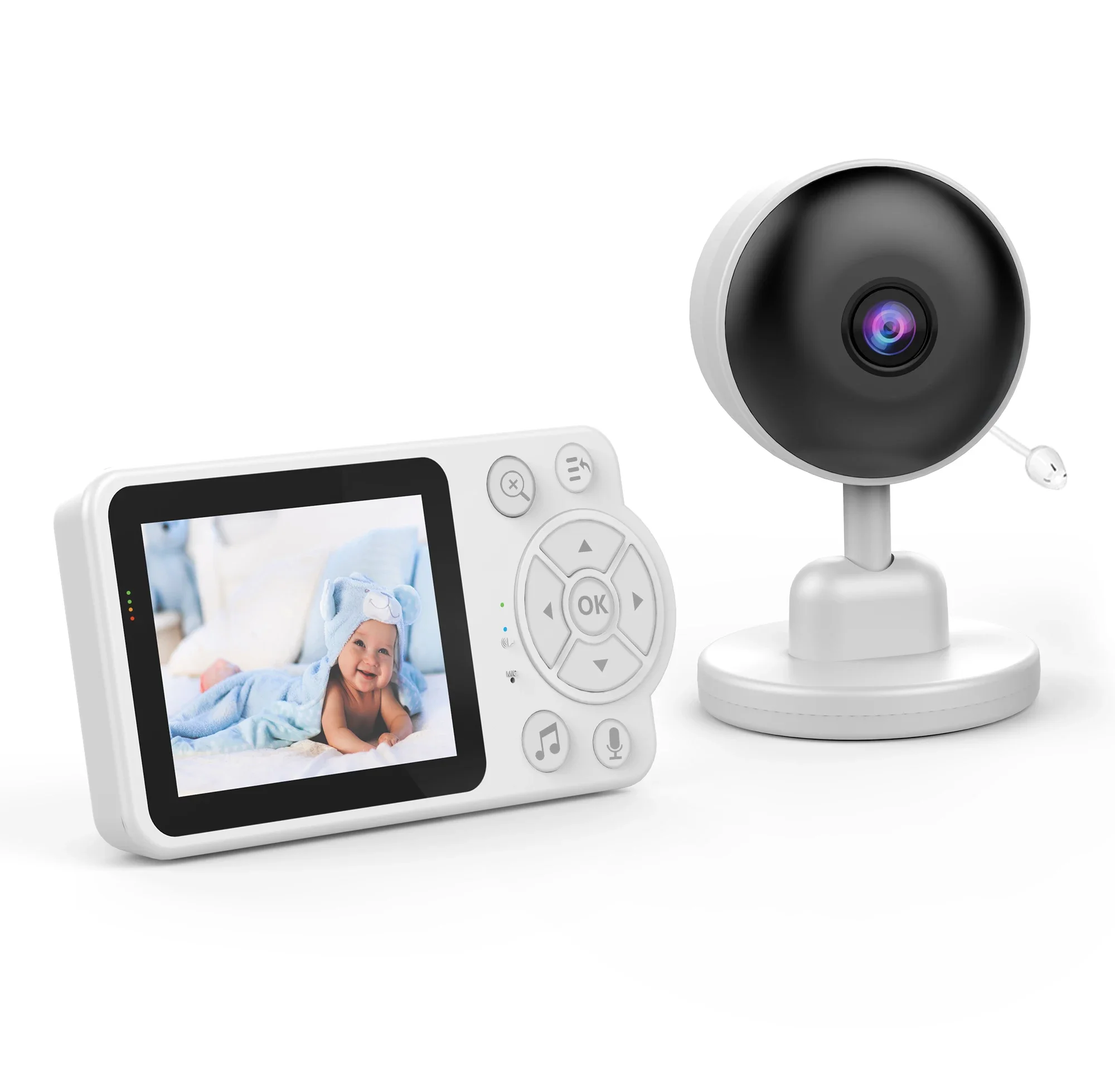 C3 2.8 Inch Baby Monitor Video with Digital 4x Zoom Infrared Night Vision Surveillance Camera Two-Way Intercom Security Nanny