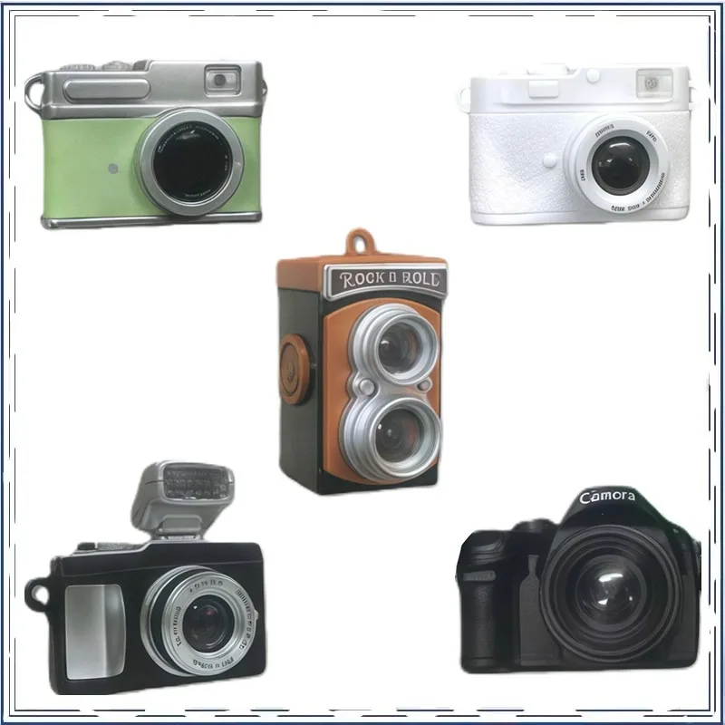 Simulation Retro Mini Camera Capsule Toy May Flash Miniature Model Collectible Model Toy