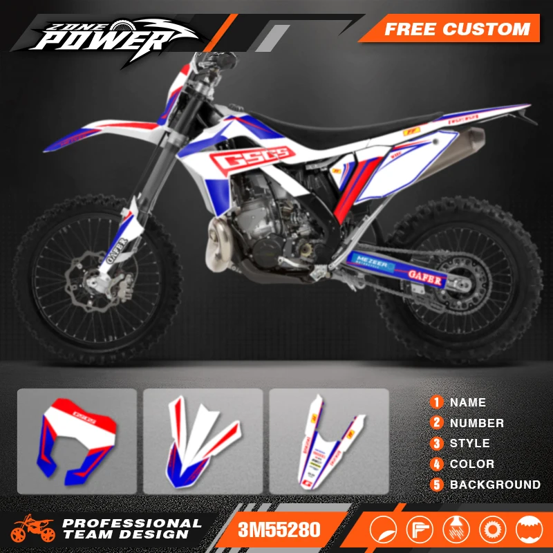 

Powerzone Custom Team Graphics Background Decals Stickers Kit for Gasgas Gas Gas EC MC 2012 2013 2014 2015 2016 2017 14