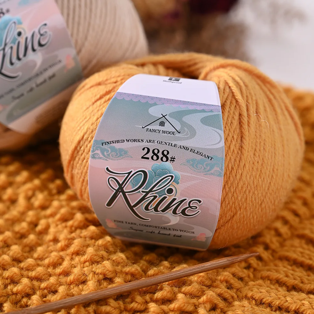 50g 288 Medium Coarse Wool Thread Hand Woven Outerwear Scarf Sweater Hat Stick Needle and Thread Alpaca Wool Yarn