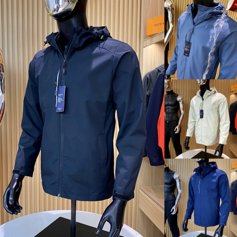 

Уличная ветрозащитная водонепроницаемая весенняя одежда Jaet Youth (3) Stand Sve Длина Верхняя одежда с капюшоном на молнии