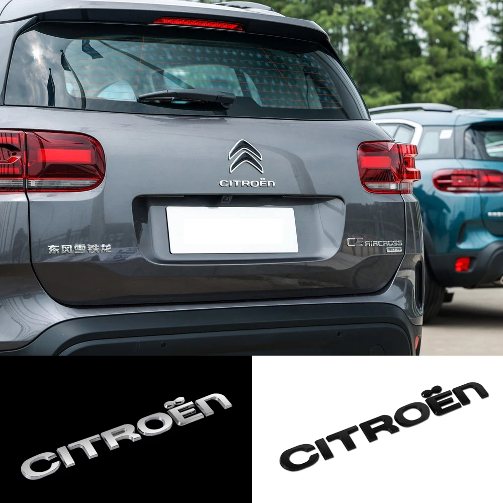 3D ABS Car Rear Trunk Logo Letter Stickers Decoration Accessories for Citroën C5X C6 DS C3-XR C4L C4 C1 C5 C6 VTS C-ELYSEE