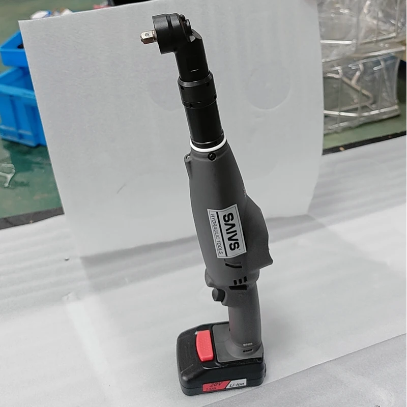 SCW-L 60 Nm 3/8 "Sq المحمولة اللاسلكي مفتاح ربط بسقاطة كهربائي قابلة للشحن ليثيوم 90 درجة الزاوية اليمنى مفتاح العزم الكهربائي