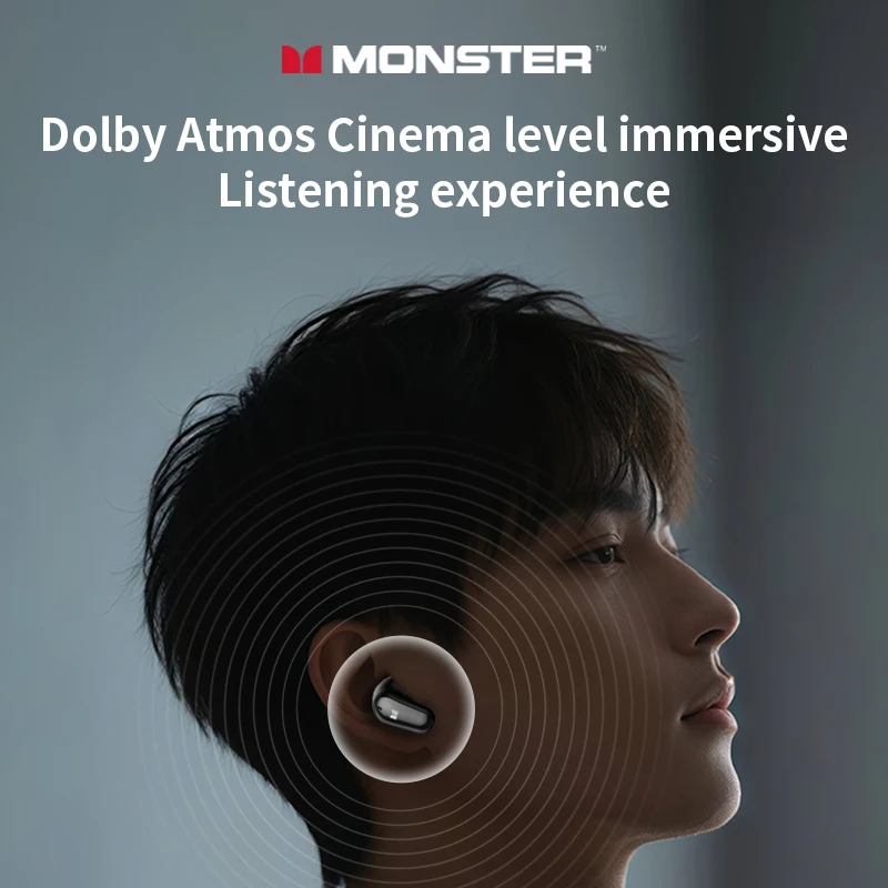 Monster MQT52 AI Bluetooth Translation Wireless Earphones Gaming Headphones Dual Mode HIFI Stereo Sound Headset With Mic - Image 3