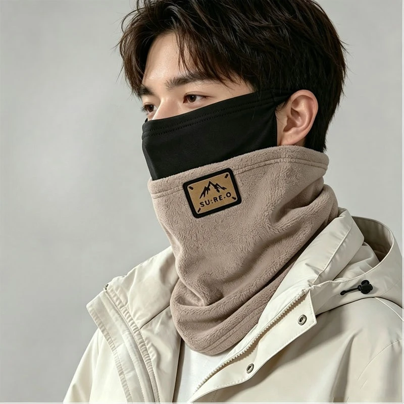 Riding Face Neck Gaiter Fleece Lined Thickened Windproof Warm Protects Face and Neck Suitable for Men and Women Cycling