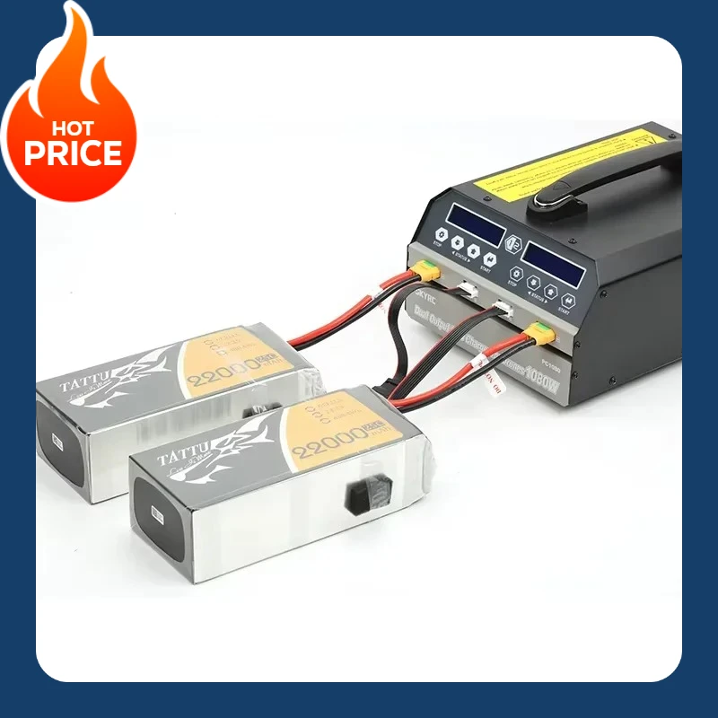 

SKYRC PC1080 1080 Вт 20 А двухканальное зарядное устройство LiPo для сельскохозяйственного опрыскивающего дрона БПЛА зарядное оборудование для литиевой батареи