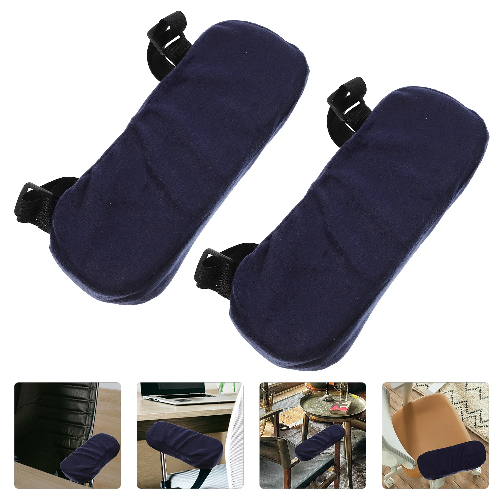 

2pcs Memory Foam Arm Pads Comfortable For Office Gaming Computer Chair Wheelchair Home Use Arm Rest Pillow Supple